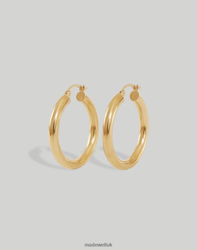 Madewell Women Kinn Classic Hoop Earrings Jewelry Gold 8P4861773