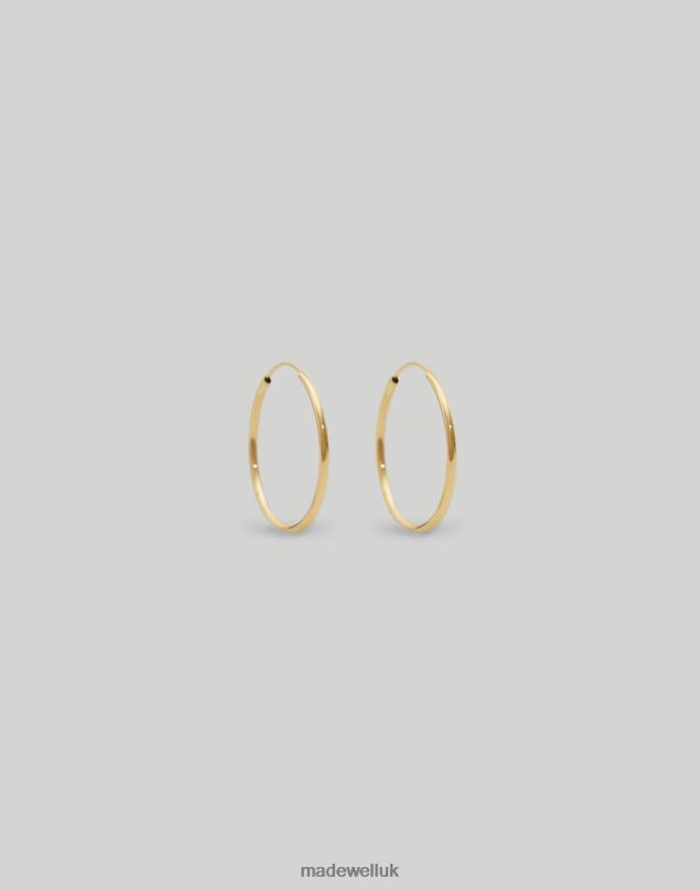 Madewell Women Kinn Lightweight Hoop Earrings Jewelry Gold 8P4861741