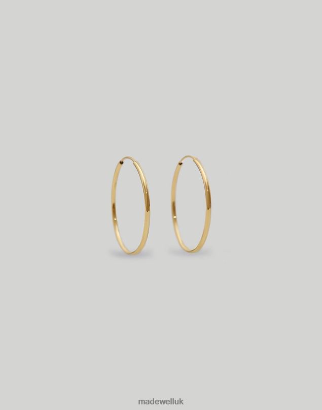 Madewell Women Kinn Lightweight Hoop Earrings Jewelry Gold 8P4861745