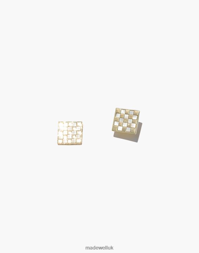 Madewell Women MUNS Ajedrez Earrings Jewelry Gold 8P4861971
