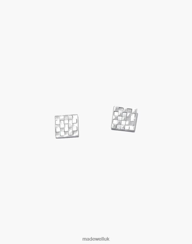 Madewell Women MUNS Ajedrez Earrings Jewelry Silver 8P4861979