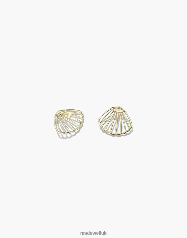 Madewell Women MUNS Concha Earrings Jewelry Gold 8P4861980