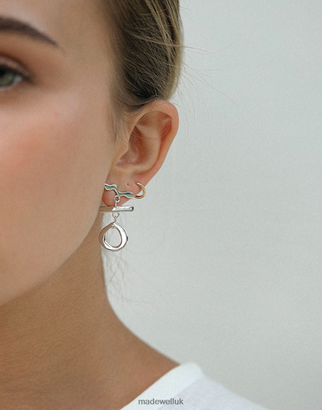 Madewell Women MUNS Movimiento Earrings Jewelry Silver 8P4861985