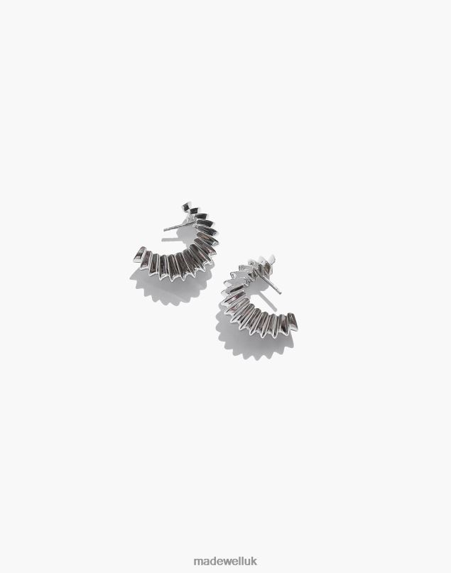 Madewell Women MUNS Palma Hoops Jewelry Silver 8P4862001
