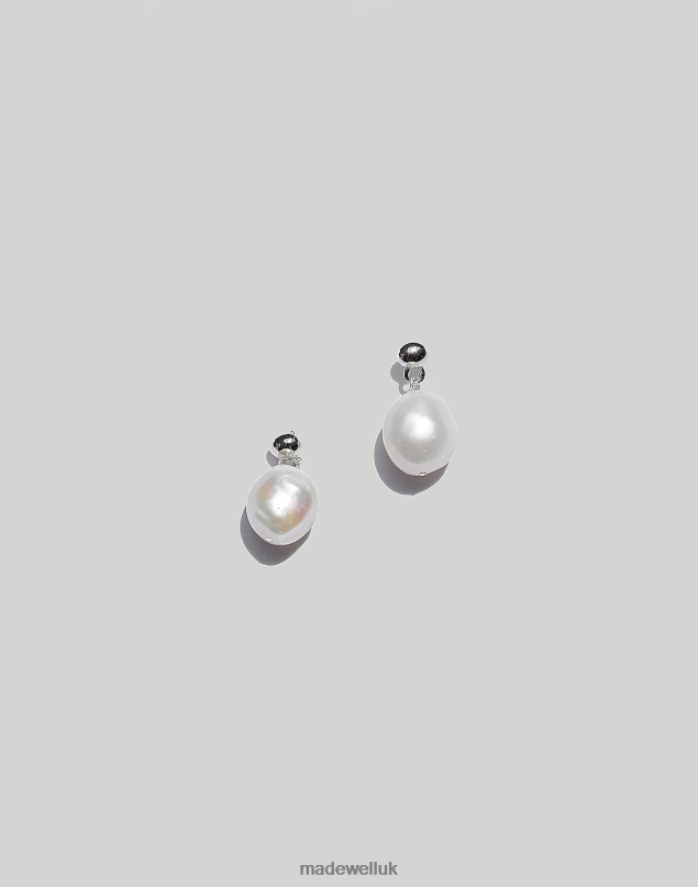 Madewell Women MUNS Perla Earrings Jewelry Silver 8P4861934