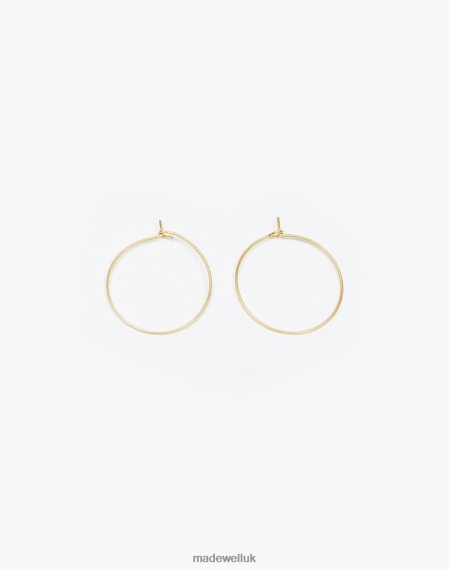 Madewell Women Mahnal Filament Hoop Earrings Major Jewelry Brass 8P4861854