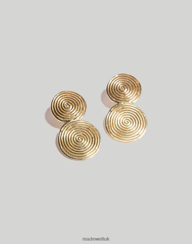 Madewell Women Odette Coil Earrings Jewelry Brass 8P4862049