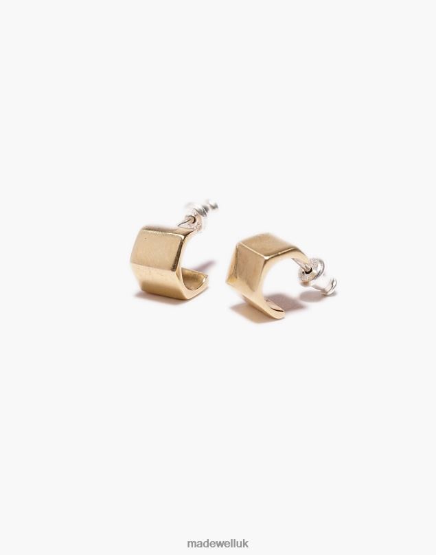Madewell Women Odette New York Verrou Hoop Earrings Jewelry Gold 8P486920