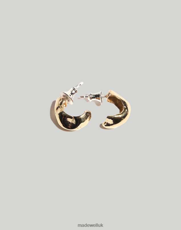 Madewell Women Odette Pinch Hoops Jewelry Brass 8P4862053