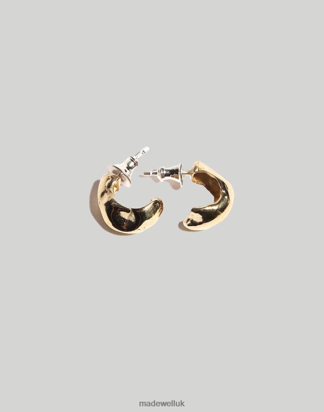 Madewell Women Odette Pinch Hoops Jewelry Brass 8P4862054