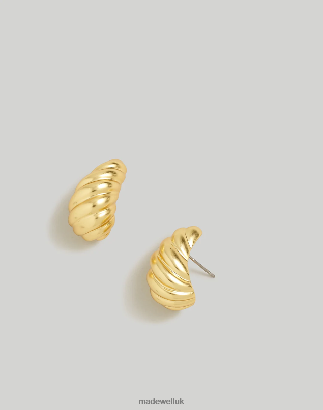 Madewell Women Puffed Droplet Stud Earrings Jewelry Vintage Gold 8P486868