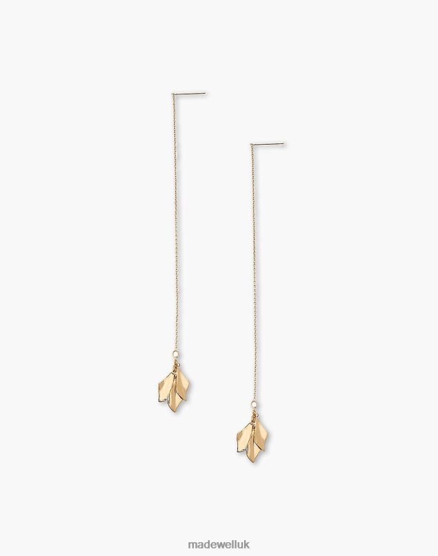 Madewell Women SOKO Delicate Bidu Chain Threader Earrings Jewelry Gold 8P4862250