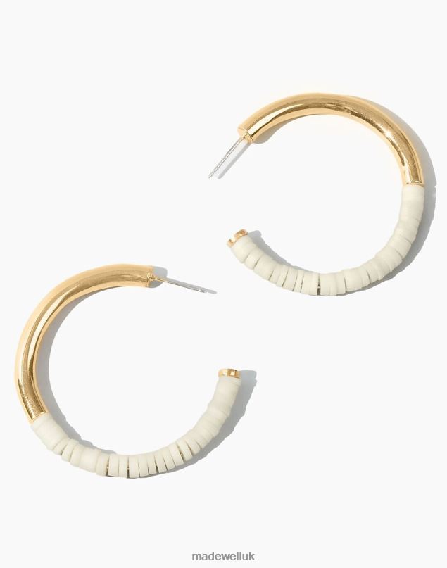 Madewell Women SOKO Karamu Hoop Earrings Jewelry White 8P4862259