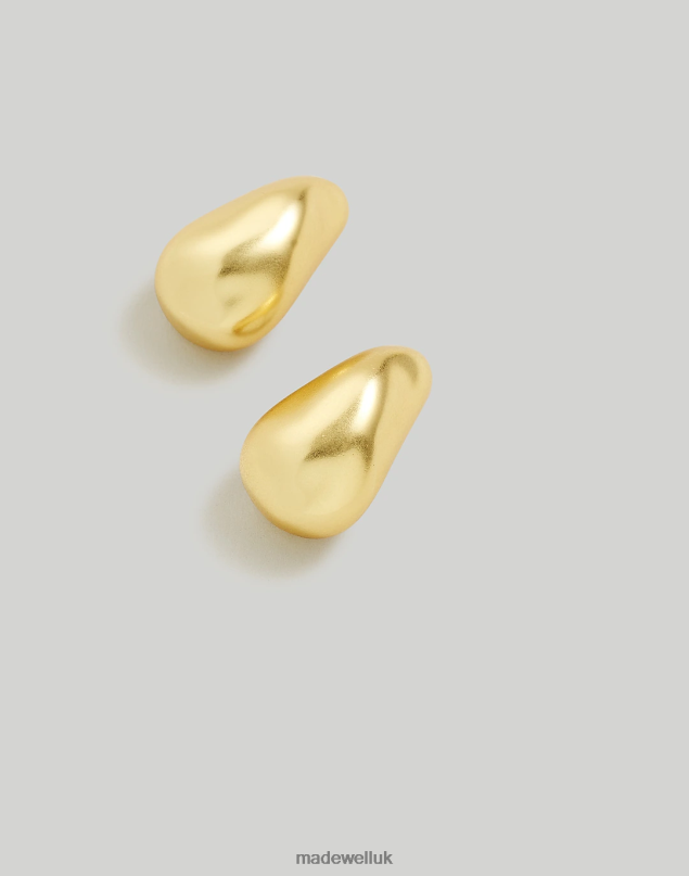 Madewell Women Sculptural Droplet Statement Earrings Jewelry Vintage Gold 8P486874
