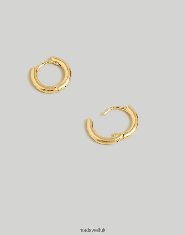 Madewell Women Skinny Huggie Hoop Earrings Jewelry Vintage Gold 8P486906