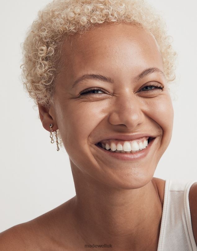 Madewell Women Stacked Stone Earrings Jewelry Dusk Peri 8P486889