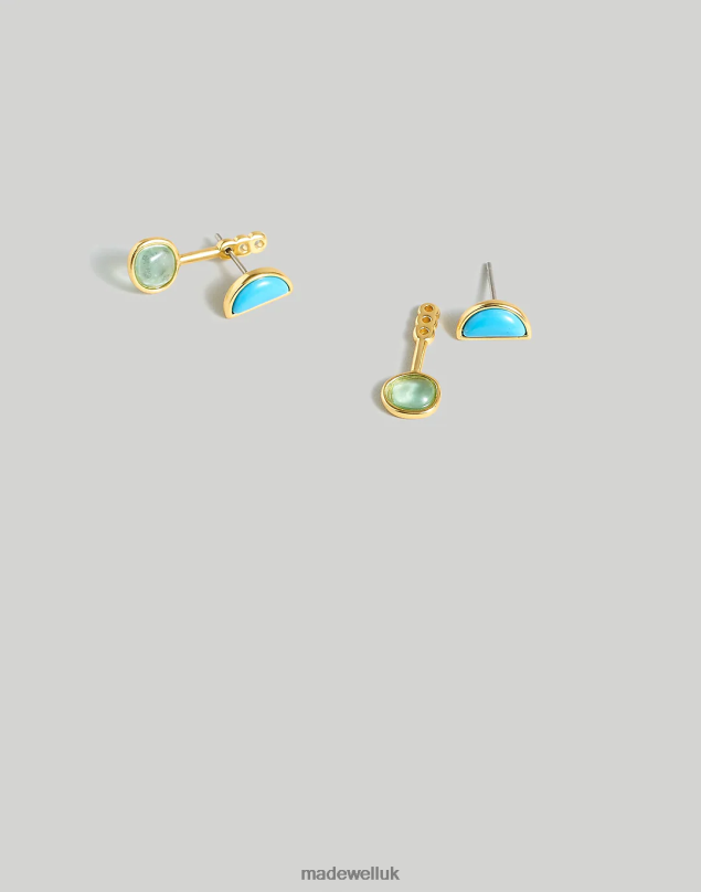 Madewell Women Sunset Stacked Earrings Jewelry Turquoise Multi 8P486888