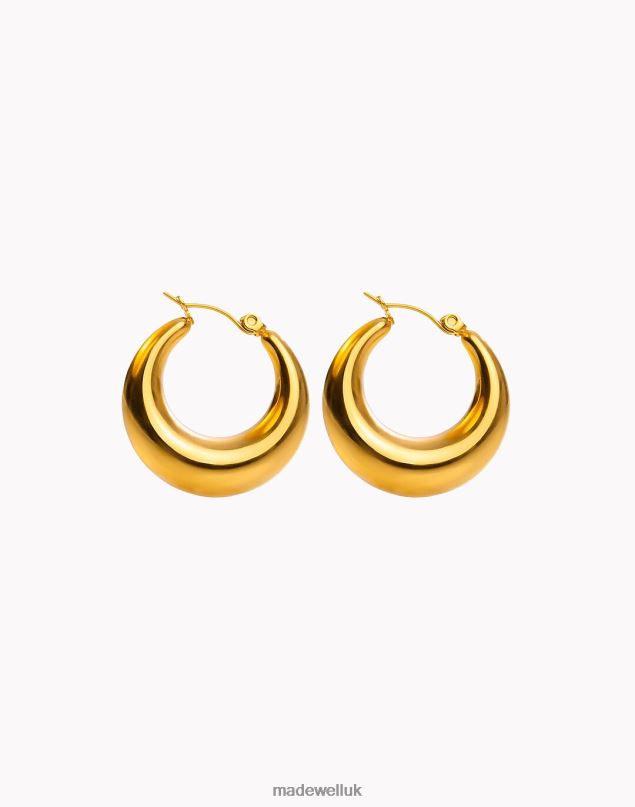 Madewell Women TSEATJEWELRY BERRI HOOP EARRINGS Accessories Gold 8P4862361