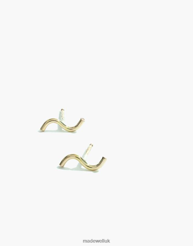 Madewell Women YEAR 901 -Filled Dazed Stud Earrings Jewelry Gold 8P4862450