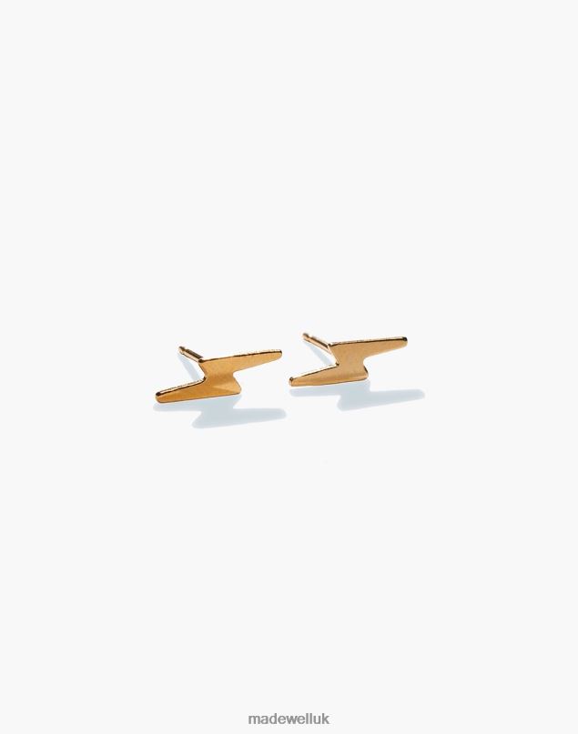 Madewell Women YEAR 901 Lightning Studs Jewelry Gold 8P4862441