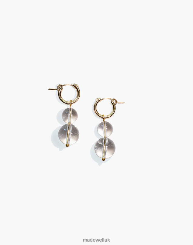 Madewell Women YEAR 901 Quartz Orb Earrings Jewelry Gold 8P4862444