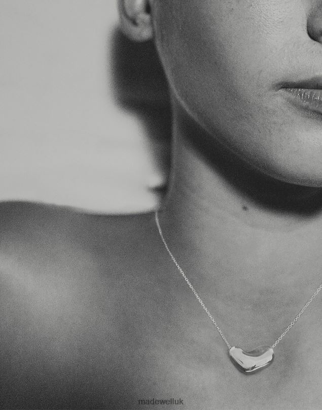 Madewell Women AGMES Sculpted Heart Pendant Jewelry Gold 8P4861176