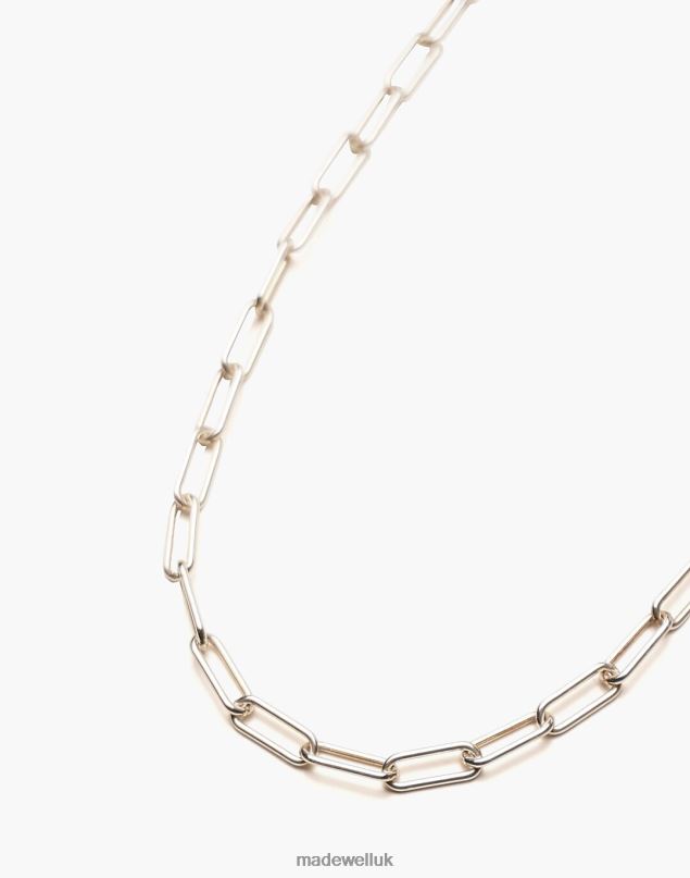 Madewell Women CHARLOTTE CAUWE STUDIO Paperclip Chain Necklace Jewelry Silver 8P4861397