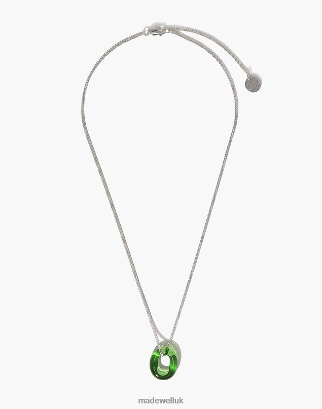 Madewell Women CLED In The Loop Necklace Jewelry Green 8P4861820