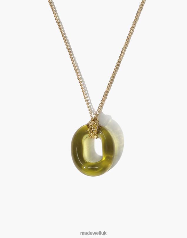 Madewell Women CLED In The Loop Necklace Jewelry Light Green 8P4861824