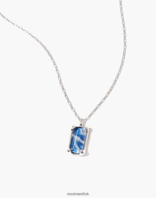 Madewell Women CLED Prism Necklace Marble Jewelry Light Blue 8P4861813