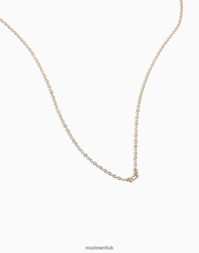 Madewell Women Katie Dean Jewelry Baguette Necklace Accessories Gold 8P4861488