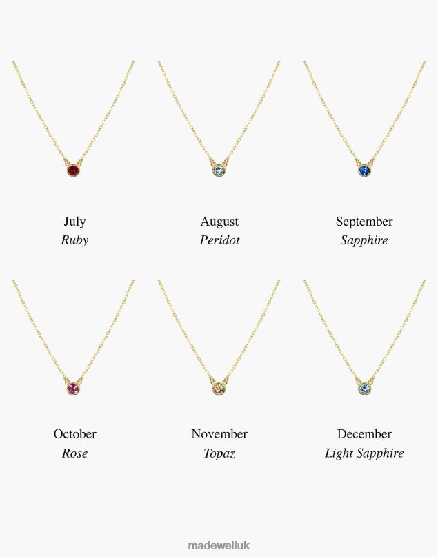 Madewell Women Katie Dean Jewelry Birthstone Necklace Accessories April 8P4861505