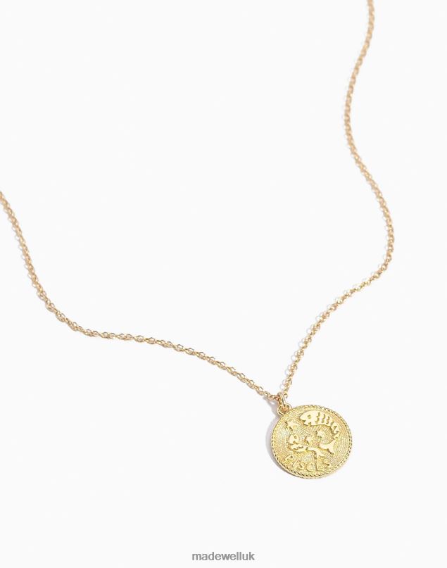Madewell Women Katie Dean Jewelry Pisces Zodiac Necklace Accessories Gold 8P4861498