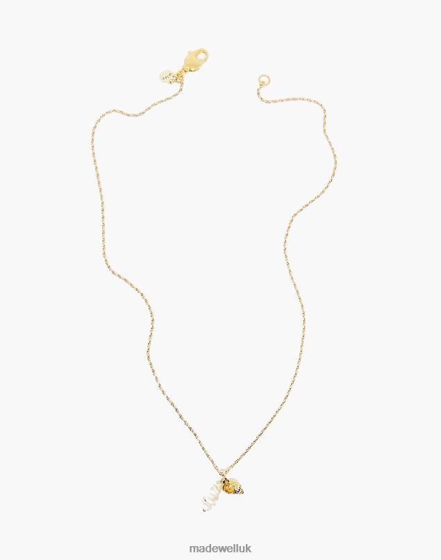 Madewell Women MIJU Cove Necklace Jewelry Gold 8P4861915