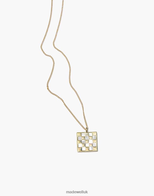 Madewell Women MUNS Ajedrez Necklace Jewelry Gold 8P4861970