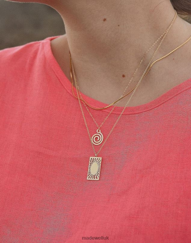 Madewell Women MUNS Al Sol Necklace Jewelry Gold 8P4861929