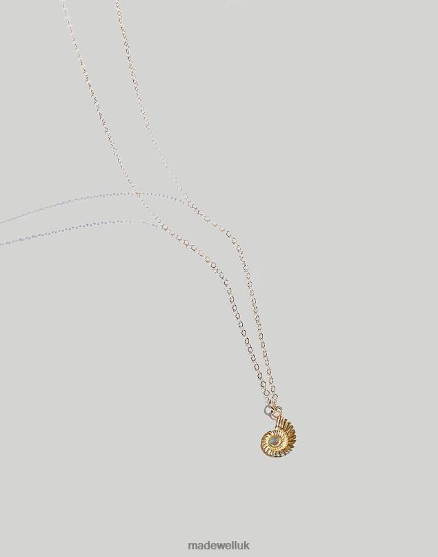 Madewell Women MUNS Caracol Necklace Jewelry Gold 8P4861946