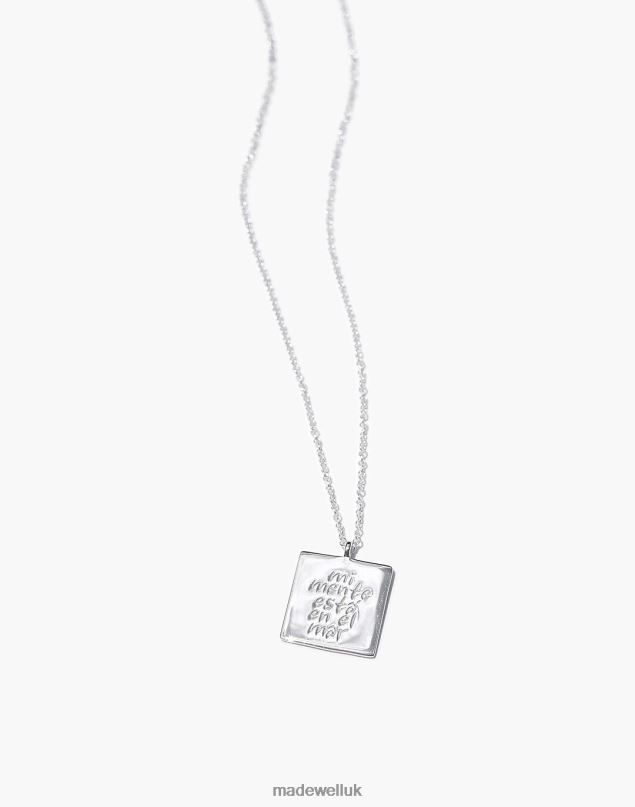 Madewell Women MUNS En el Mar Necklace Jewelry Silver 8P4861976