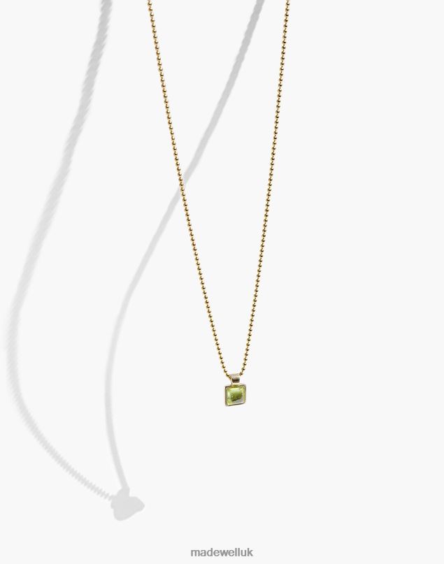 Madewell Women MUNS Laguna Necklace Jewelry Gold 8P4861967