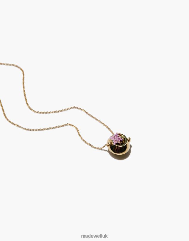 Madewell Women MUNS Pascal Vase Necklace Jewelry Gold 8P4861968