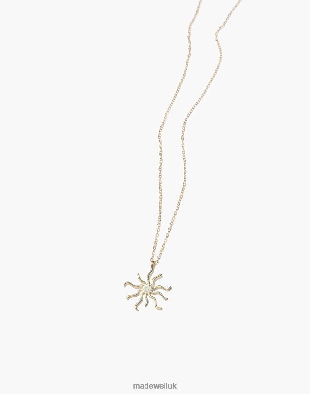 Madewell Women MUNS Sol Necklace Jewelry Gold 8P4861984