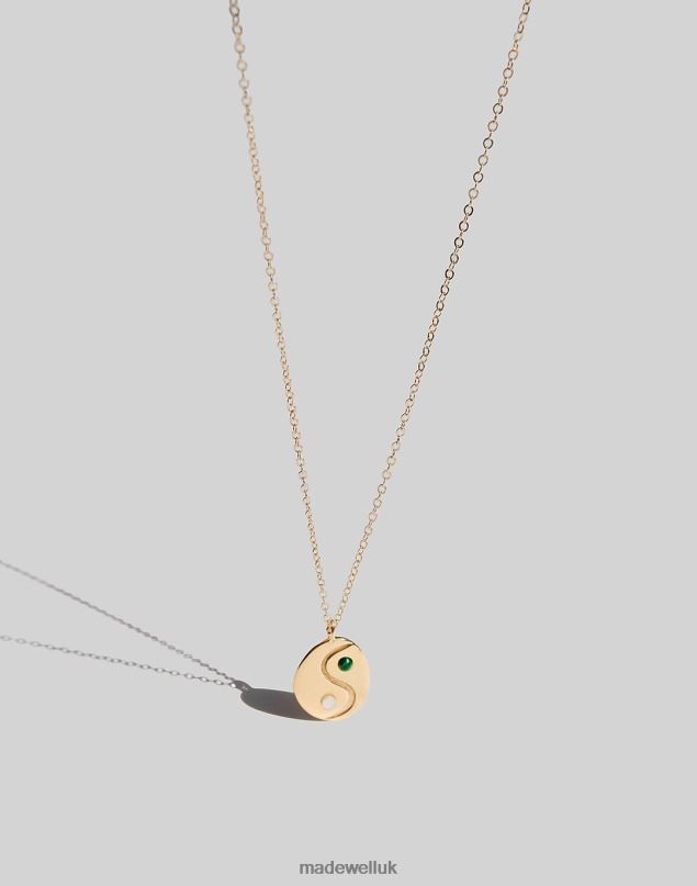 Madewell Women MUNS Yin Yang Necklace Jewelry Gold 8P4861957
