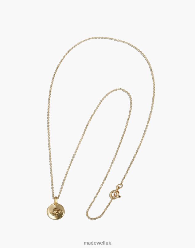 Madewell Women Marisa Mason Virginia Eye Necklace Jewelry Brass 8P4861884