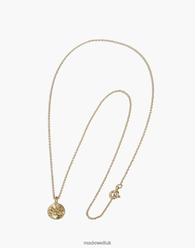 Madewell Women Marisa Mason Virginia Sun Necklace Jewelry Brass 8P4861883