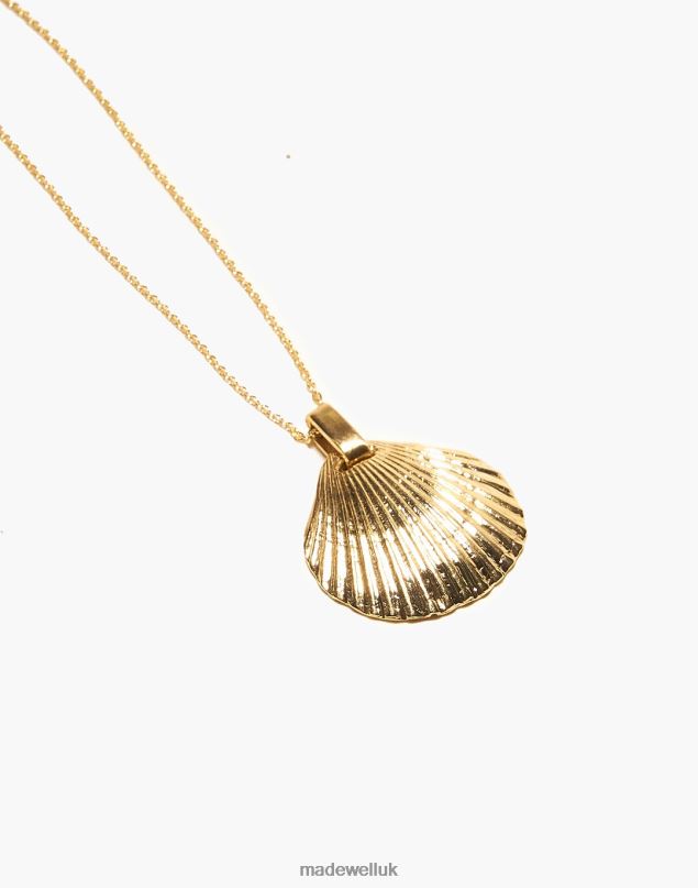 Madewell Women Odette New York La Mer Shell Pendant Necklace Jewelry Gold 8P4861153