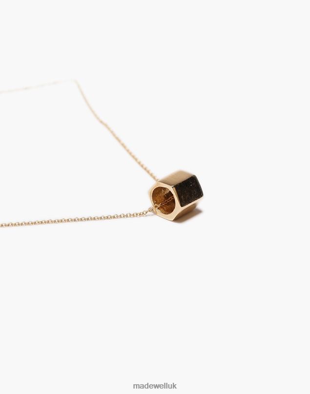 Madewell Women Odette New York Verrou Pendant Necklace Jewelry Gold 8P4862082