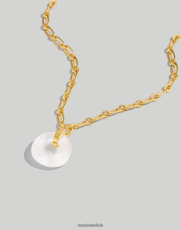 Madewell Women Resin Statement Necklace Jewelry Rock Crystal 8P486957