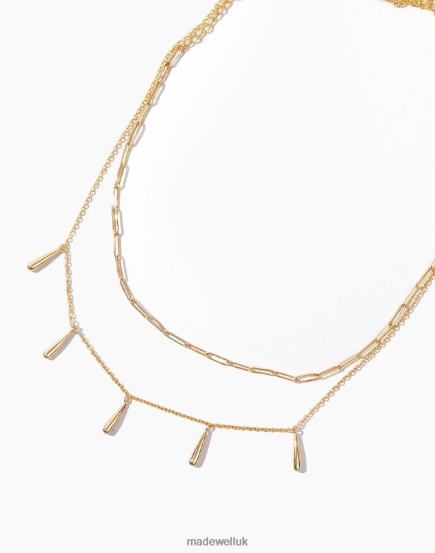 Madewell Women SOKO Dash Layered Necklace Jewelry Gold 8P4862257
