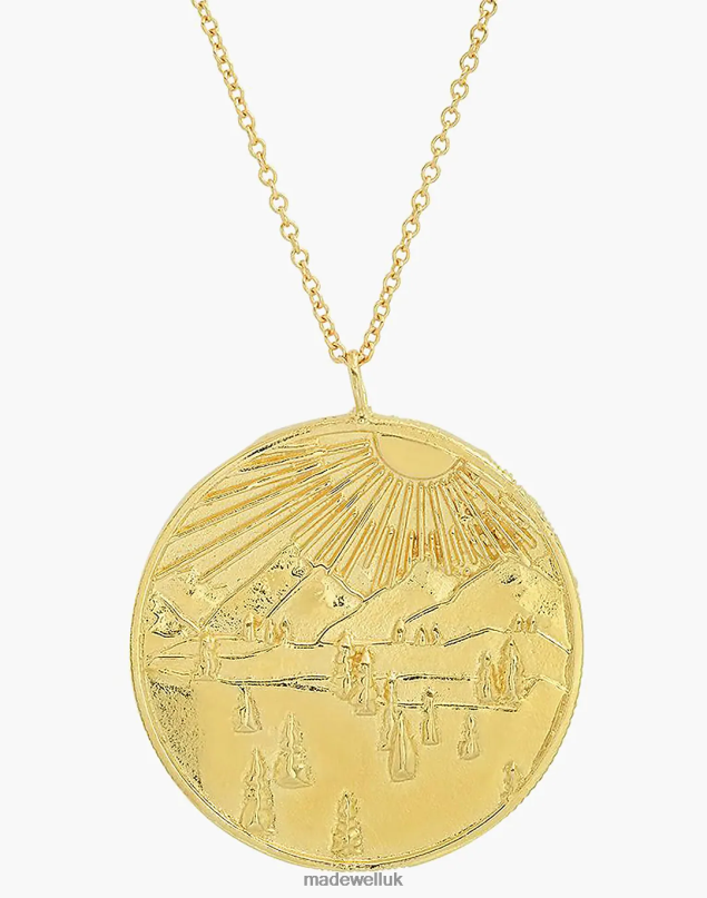 Madewell Women STUDIO GRUN Forest Necklace Jewelry Gold 8P4861559