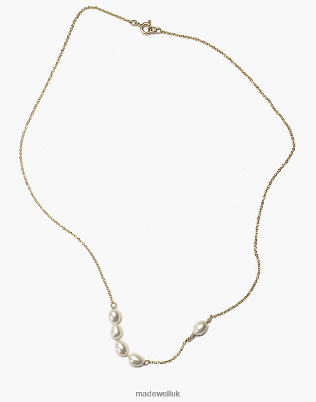 Madewell Women SUAI Mir Pearl Necklace Jewelry Gold 8P4862305